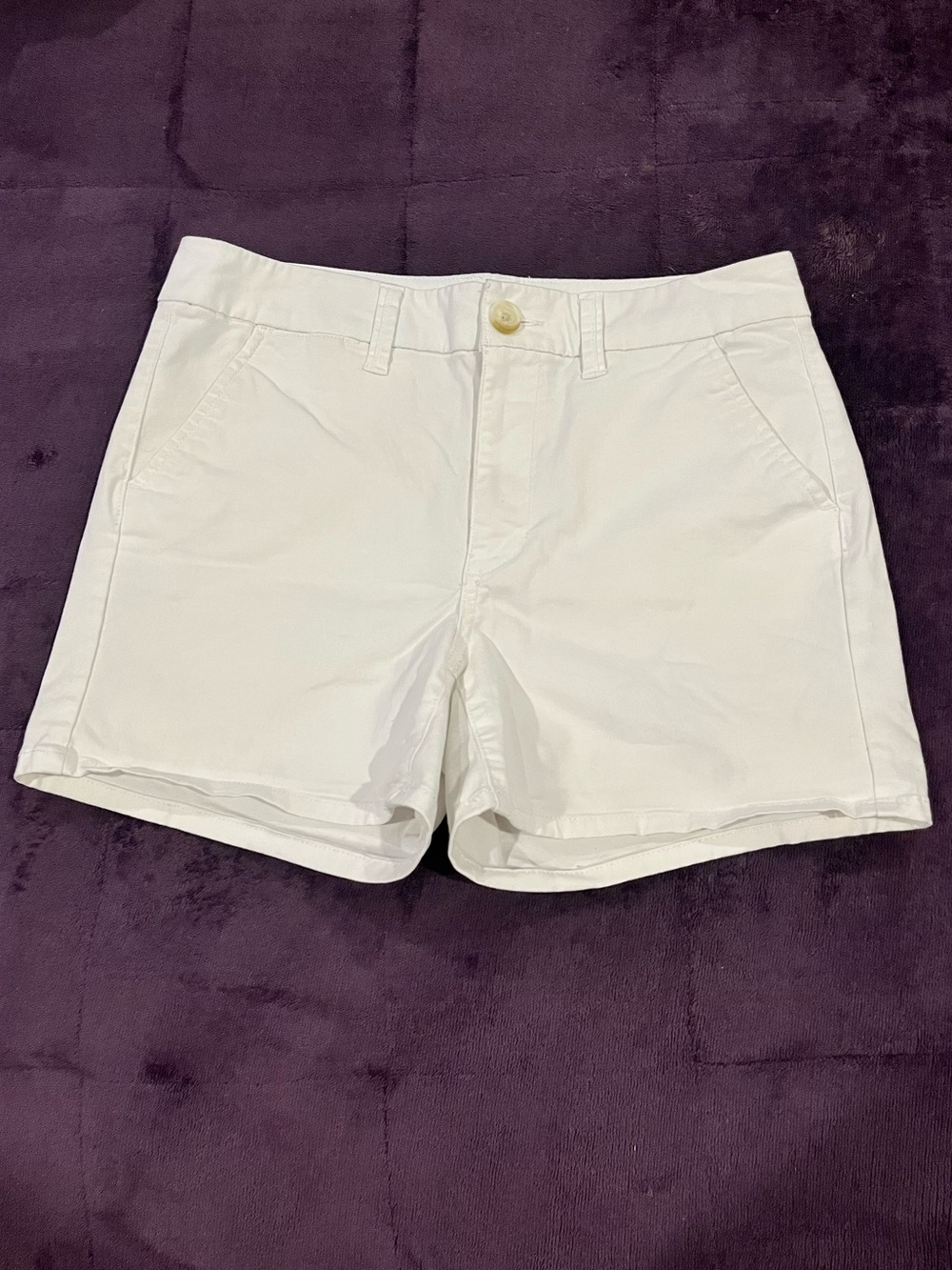 American Eagle Outfitters White Stretch Chino Short